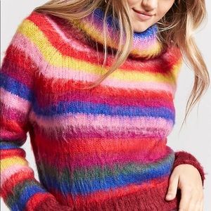 Forever 21 Rainbow Striped Sweater
